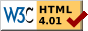 Valides HTML 4.01 strict